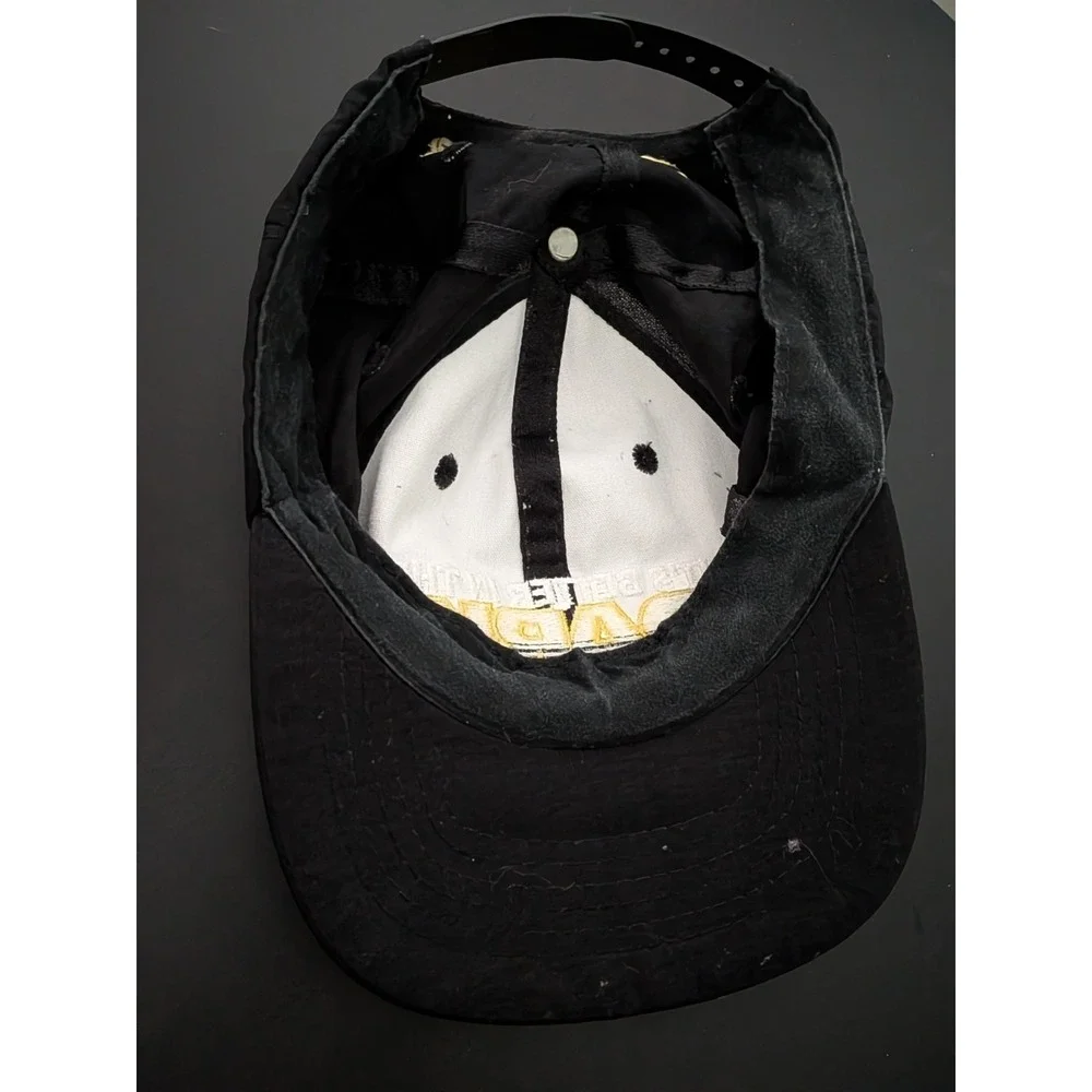 Vintage Myers's Original Dark Rum Black‎ Snapback Hat Better in the Dark 90s OS